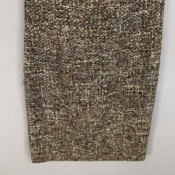 Talbots Dress Womens 12 Brown Metallic Tweed Academia Preppy Minimal Career Work - Picture 3 of 12